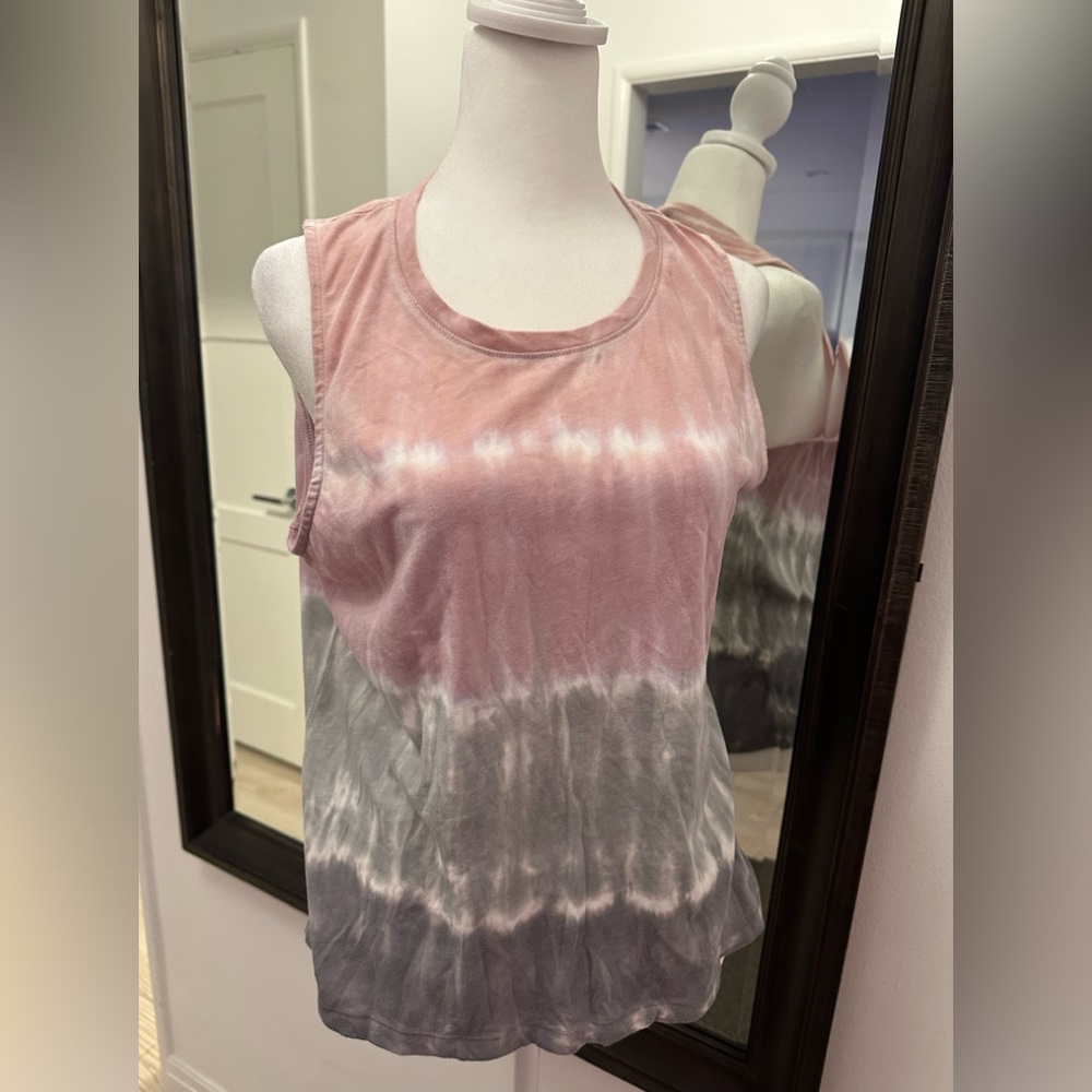 NWT Splendid Beam Hand Painted Tie-Dye Tank Multi color womens size MED